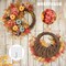 Fall Wreaths for Front Door Outside - 18" Artificial Pumpkin Hydrangea Flowers Maple Leaves and Berries for Porch Wall Window Halloween Thanksgiving Indoor Outdoor Decorations